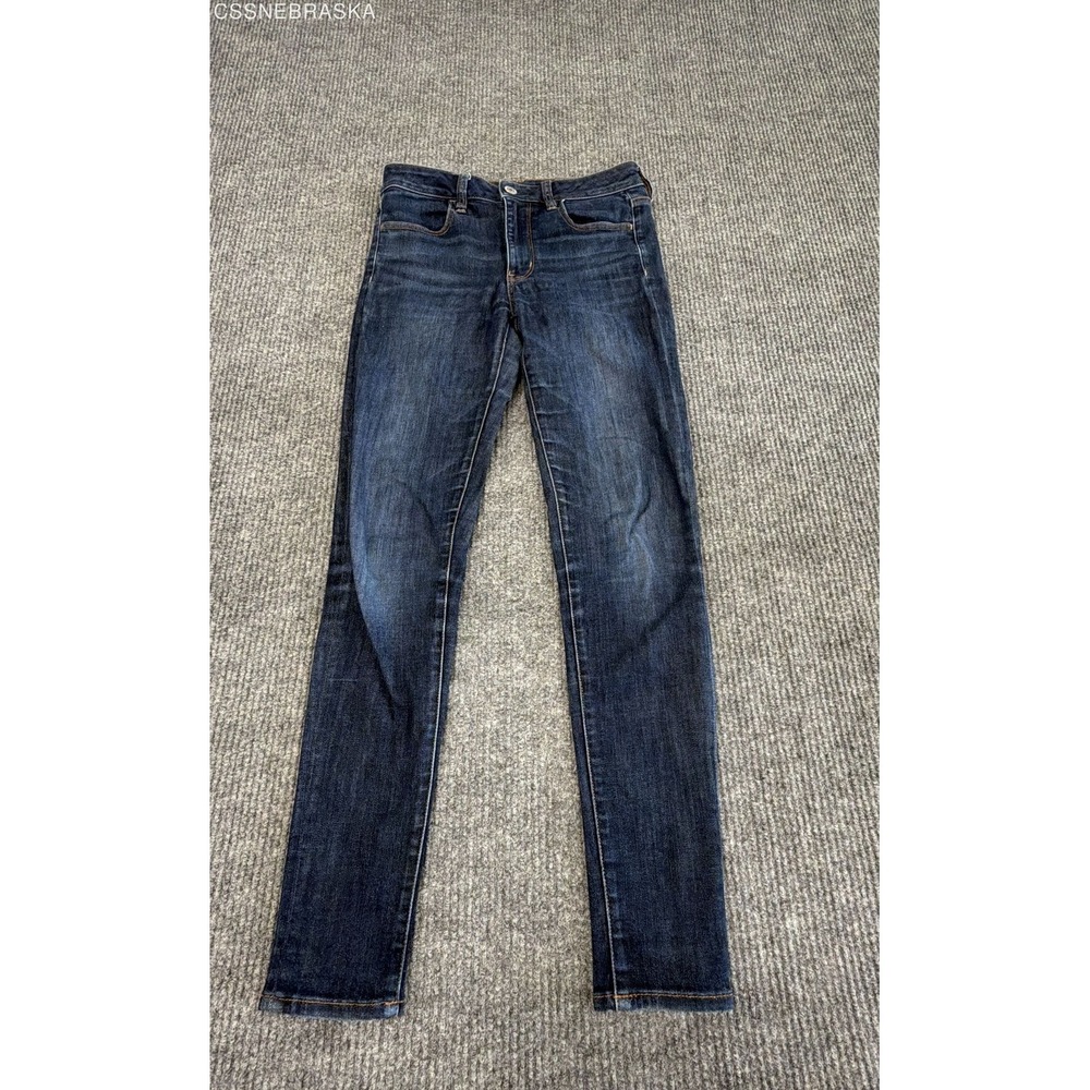 American Eagle Women's Hi-Rise Jegging Dark Wash Ne(x)t‎ Level Stretch Sz 6L